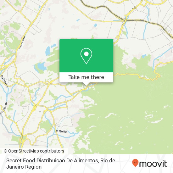 Mapa Secret Food Distribuicao De Alimentos, Estrada dos Três Rios, 2593 Jacarepaguá Rio de Janeiro-RJ 22745-004