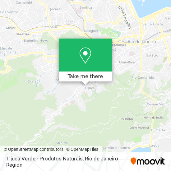 Mapa Tijuca Verde - Produtos Naturais