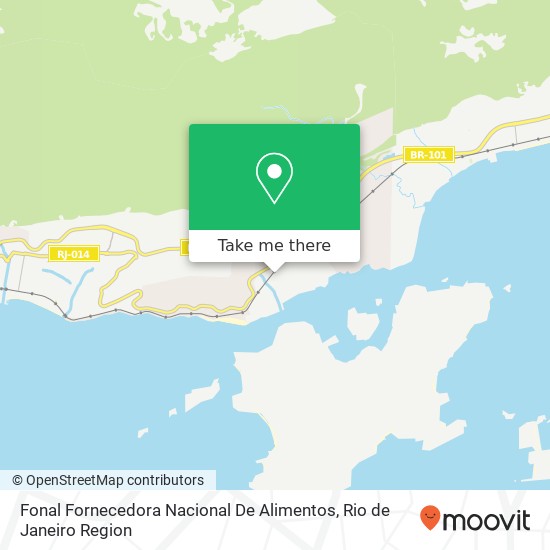 Mapa Fonal Fornecedora Nacional De Alimentos, Rua Boa Vista, 235 Brasilinha Mangaratiba-RJ 23860-000