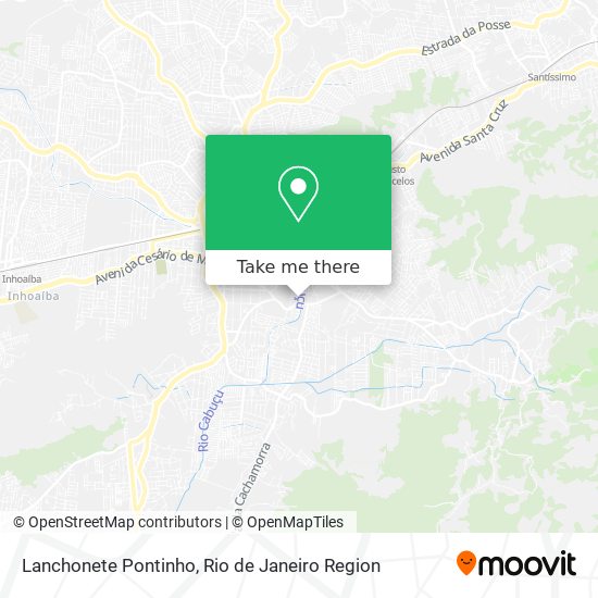 Lanchonete Pontinho map
