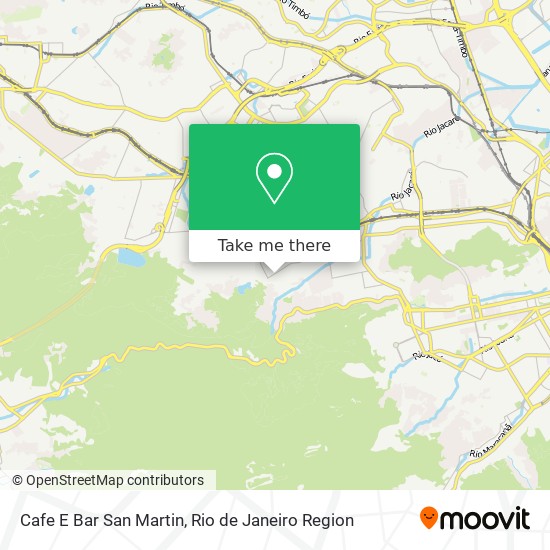 Cafe E Bar San Martin map