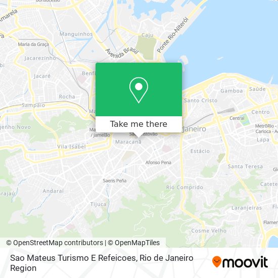 Sao Mateus Turismo E Refeicoes map