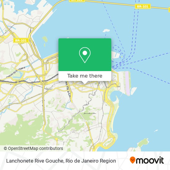 Mapa Lanchonete Rive Gouche