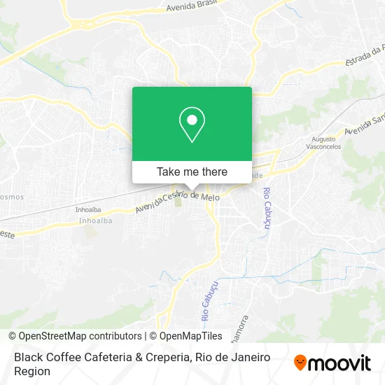 Black Coffee Cafeteria & Creperia map