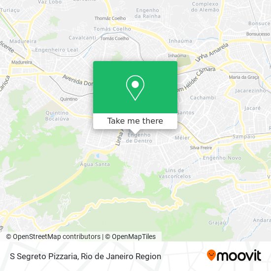 S Segreto Pizzaria map