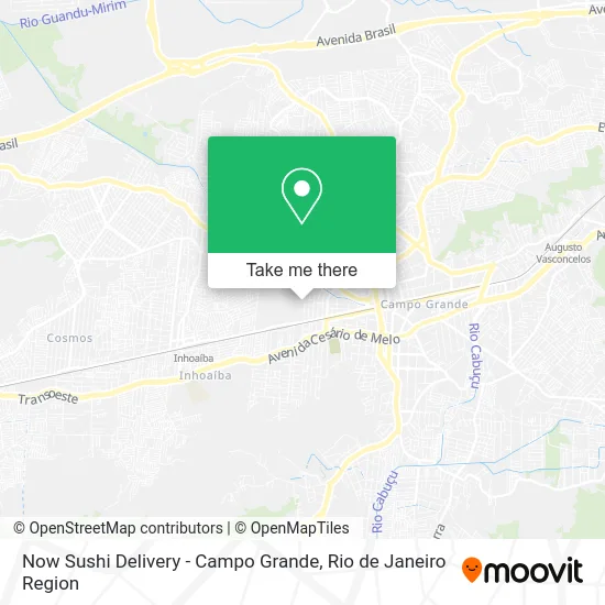 Now Sushi Delivery - Campo Grande map