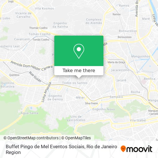 Buffet Pingo de Mel Eventos Sociais map