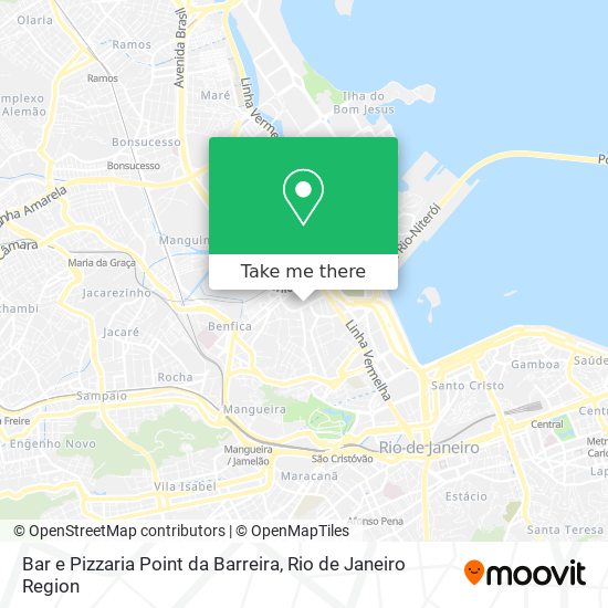 Mapa Bar e Pizzaria Point da Barreira