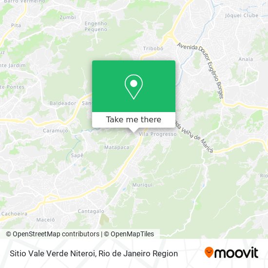 Sitio Vale Verde Niteroi map