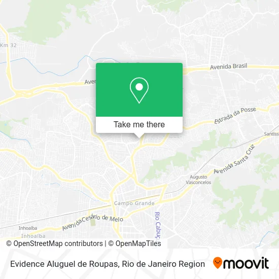 Evidence Aluguel de Roupas map