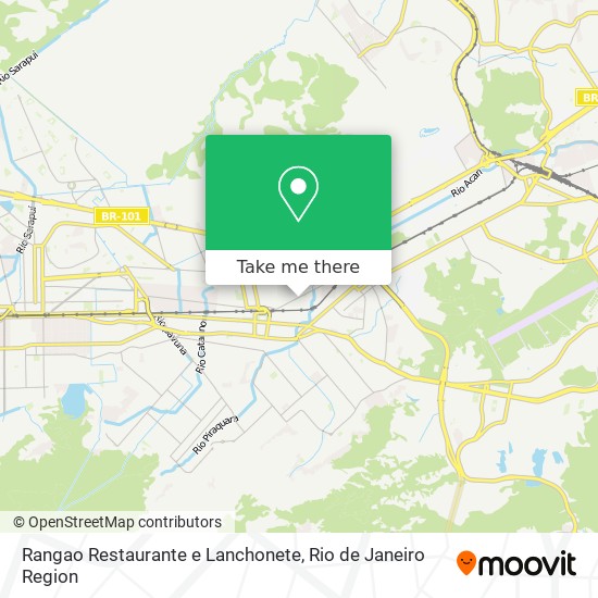 Mapa Rangao Restaurante e Lanchonete