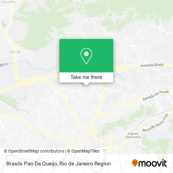 Brasils Pao De Queijo map