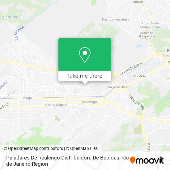 Mapa Paladares De Realengo Distribuidora De Bebidas