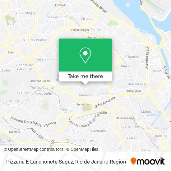 Mapa Pizzaria E Lanchonete Sagaz