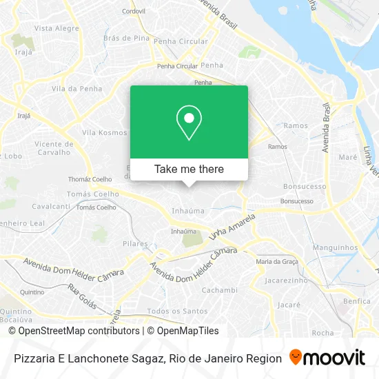 Pizzaria E Lanchonete Sagaz map