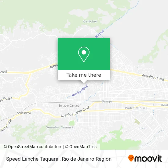 Speed Lanche Taquaral map
