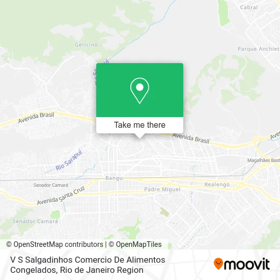 V S Salgadinhos Comercio De Alimentos Congelados map