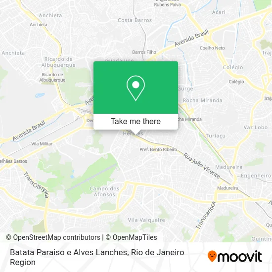 Batata Paraiso e Alves Lanches map