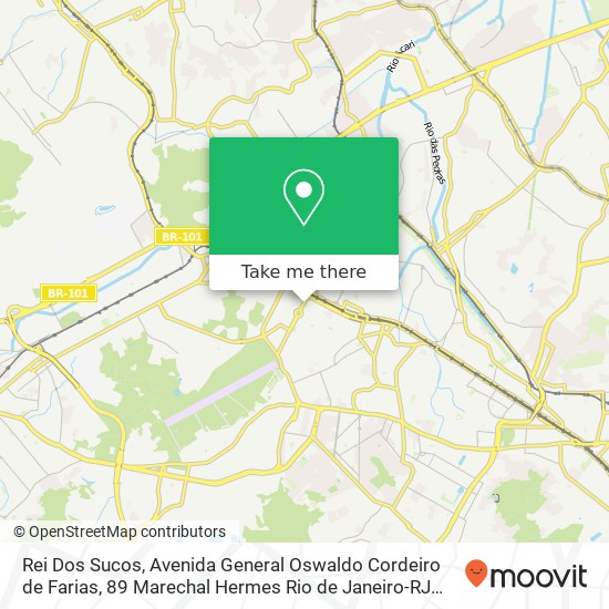 Mapa Rei Dos Sucos, Avenida General Oswaldo Cordeiro de Farias, 89 Marechal Hermes Rio de Janeiro-RJ 21610-480