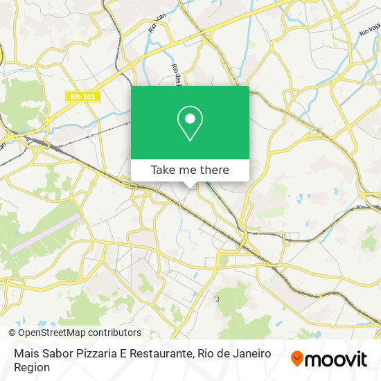 Mapa Mais Sabor Pizzaria E Restaurante