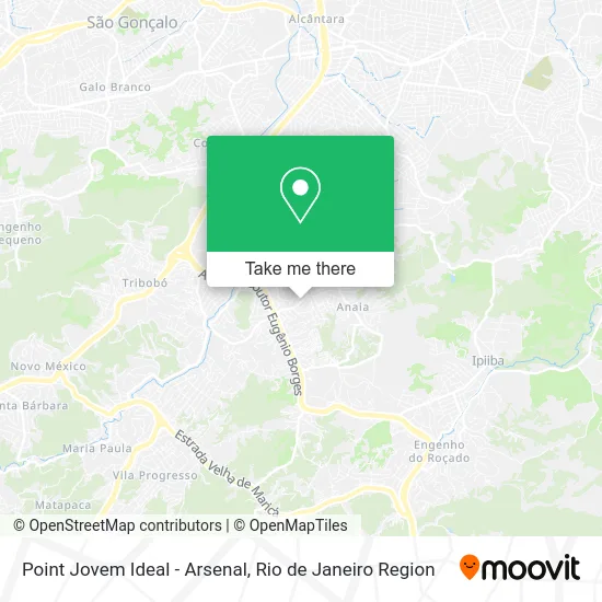 Point Jovem Ideal - Arsenal map