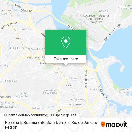 Pizzaria E Restaurante Bom Demais map