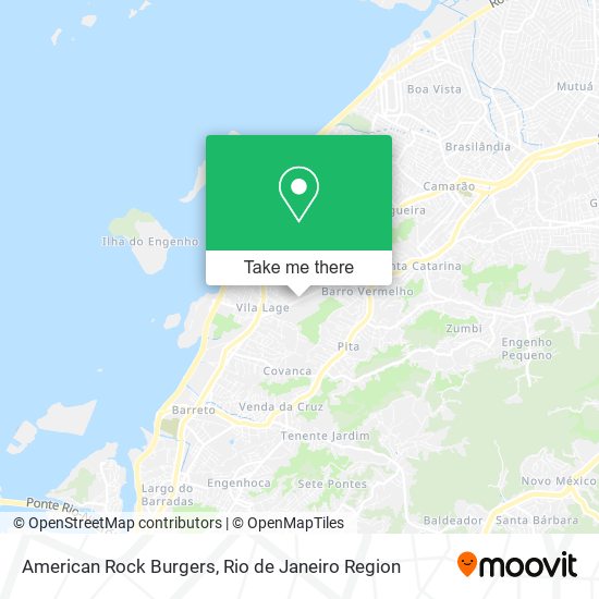American Rock Burgers map
