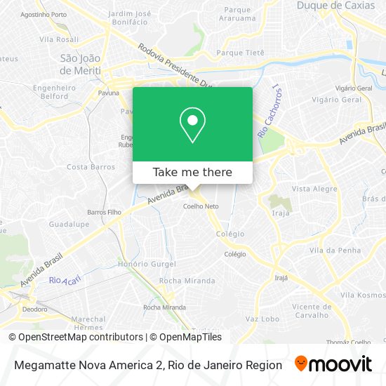 Mapa Megamatte Nova America 2