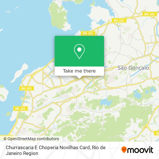 Churrascaria E Choperia Novilhas Card map