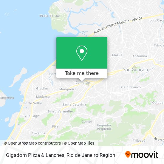 Mapa Gigadom Pizza & Lanches