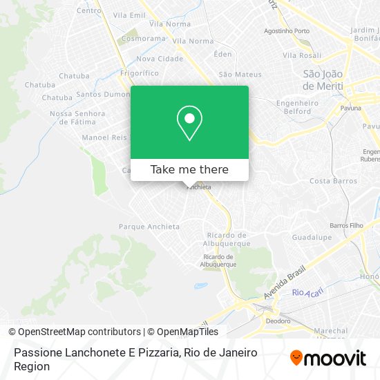Passione Lanchonete E Pizzaria map