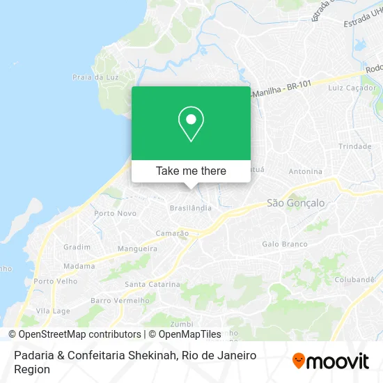 Padaria & Confeitaria Shekinah map