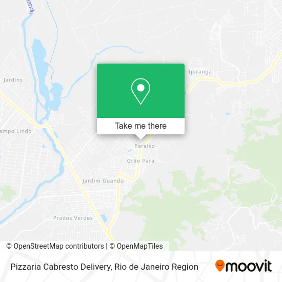 Pizzaria Cabresto Delivery map