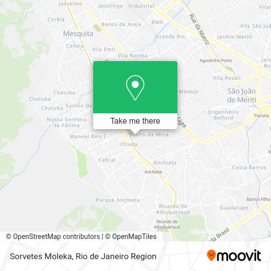 Sorvetes Moleka map