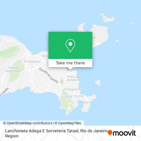 Lanchonete Adega E Sorveteria Tatael map