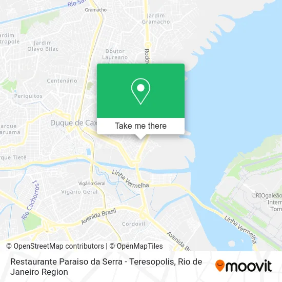 Restaurante Paraiso da Serra - Teresopolis map