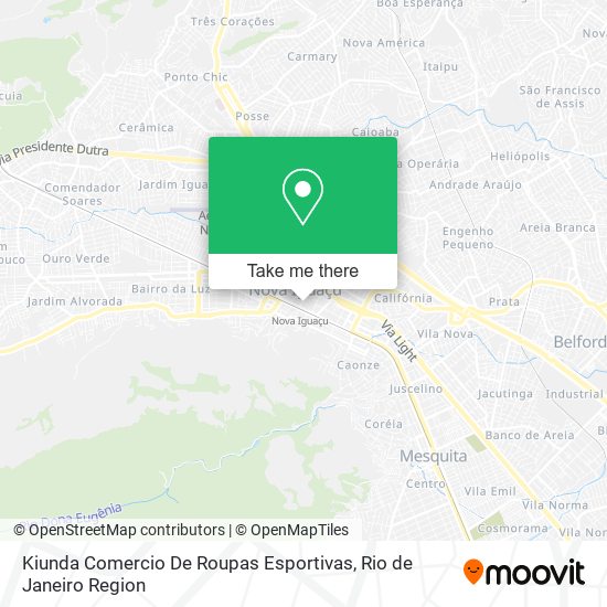 Mapa Kiunda Comercio De Roupas Esportivas