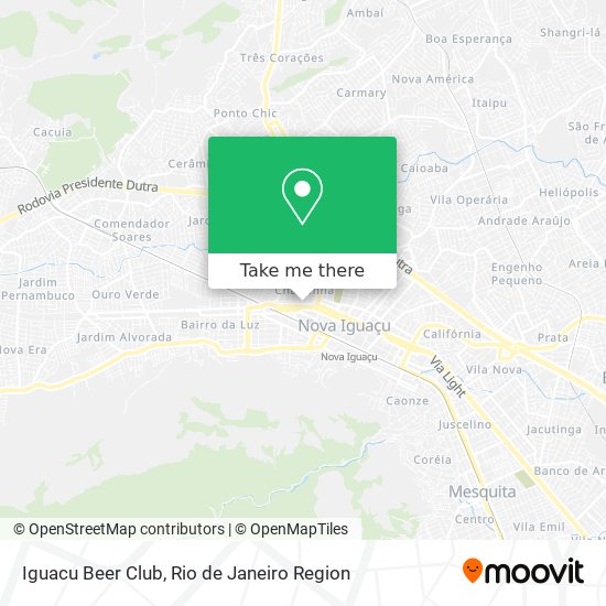 Mapa Iguacu Beer Club