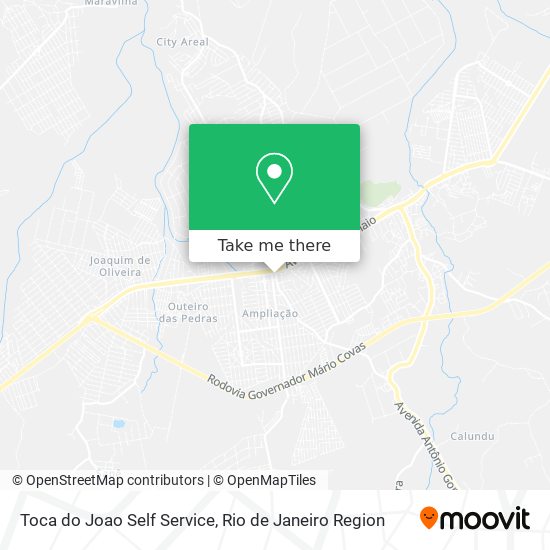 Toca do Joao Self Service map