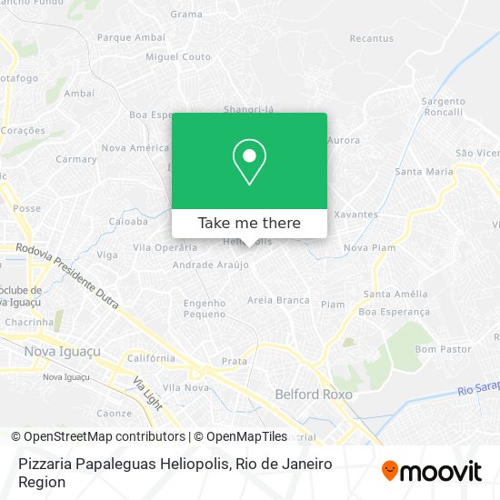 Pizzaria Papaleguas Heliopolis map