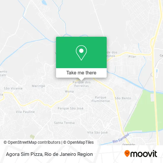 Agora Sim Pizza map
