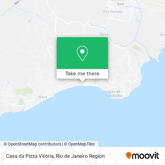 Mapa Casa da Pizza Vitória