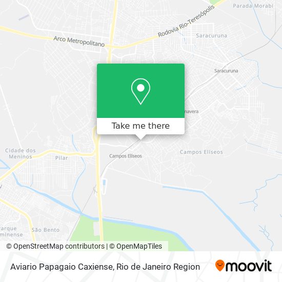 Aviario Papagaio Caxiense map