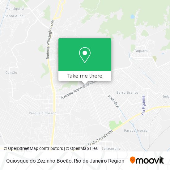 Mapa Quiosque do Zezinho Bocão