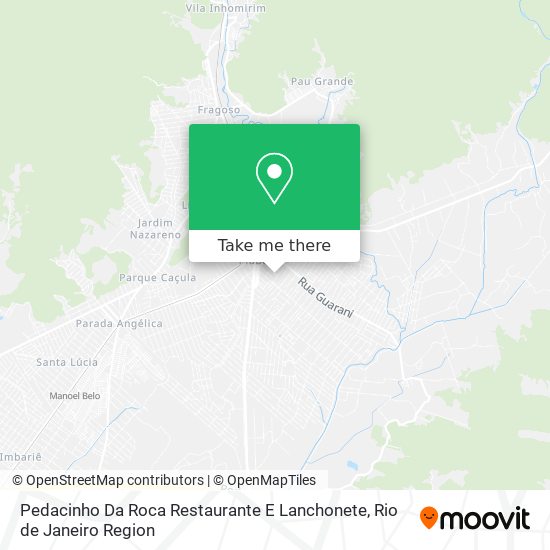 Pedacinho Da Roca Restaurante E Lanchonete map
