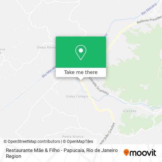 Restaurante Mãe & Filho - Papucaia map