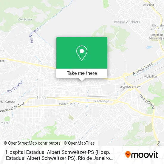 Hospital Estadual Albert Schweitzer-PS map