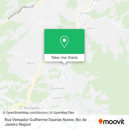 Mapa Rua Vereador Guilherme Daunas Nunes