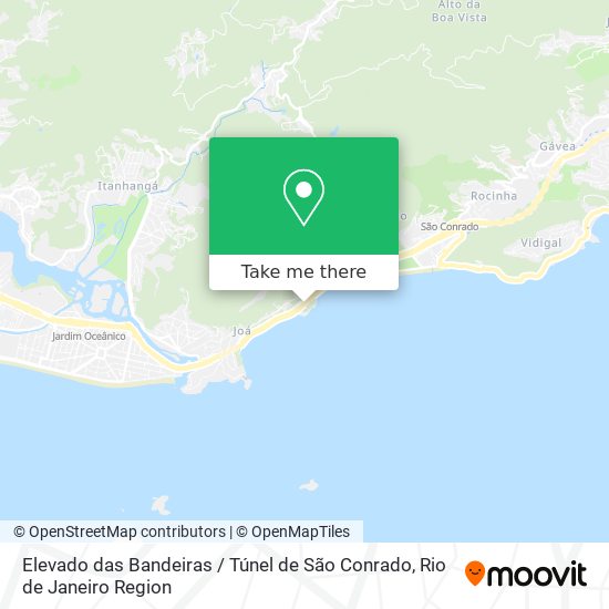 Elevado das Bandeiras / Túnel de São Conrado map