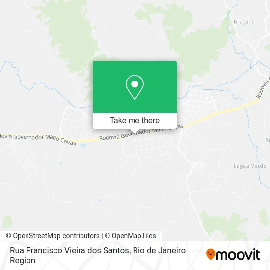 Rua Francisco Vieira dos Santos map